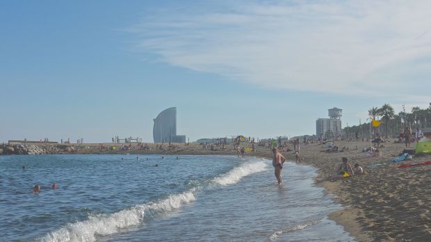 Barcelona's beautiful beach front.